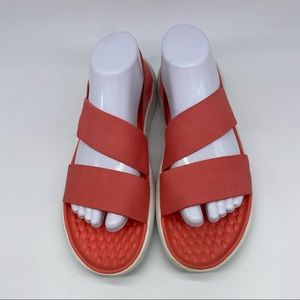 CROCS Literide Stretch Sandal Shoe Orange Women’s Size 10